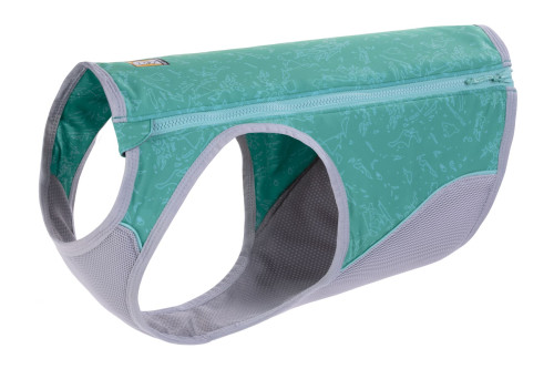 chaleco capa enfriamiento para perros Ruffwear Swamp Cooler Zip Turquesa refleja rdiación sol con alta cubrición toma 5