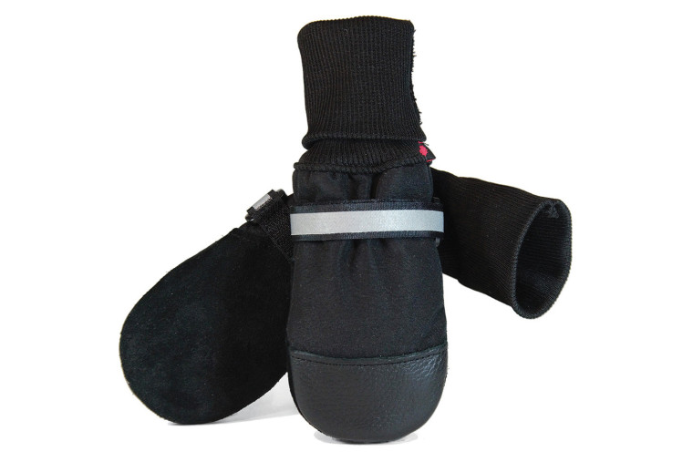 botas zapatos para perros FL Muttluks las mejores en comodidad y protección. suela de piel transpirable y flexible negro