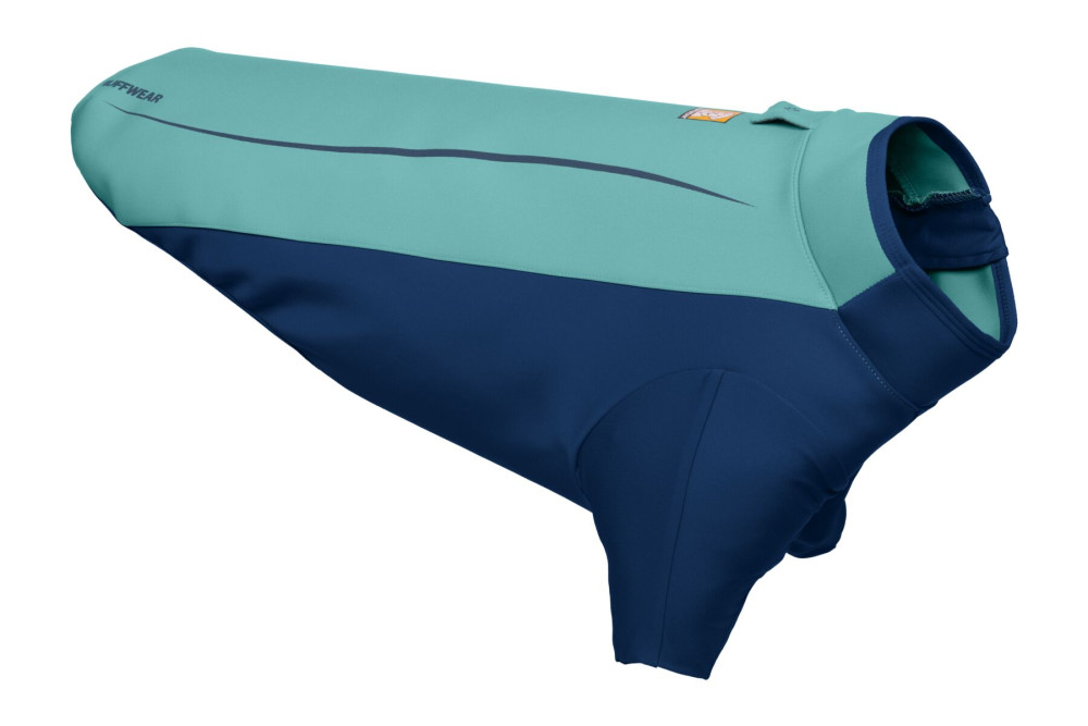 traje neopreno para perros de protección para el agua Ruffwear UNDERCOAT™ Turquesa aporta calor al perro toma 1