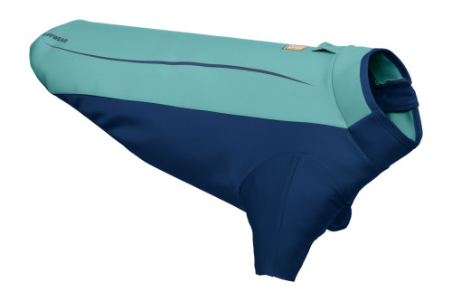 traje neopreno para perros de protección para el agua Ruffwear UNDERCOAT™ Turquesa aporta calor al perro toma 1