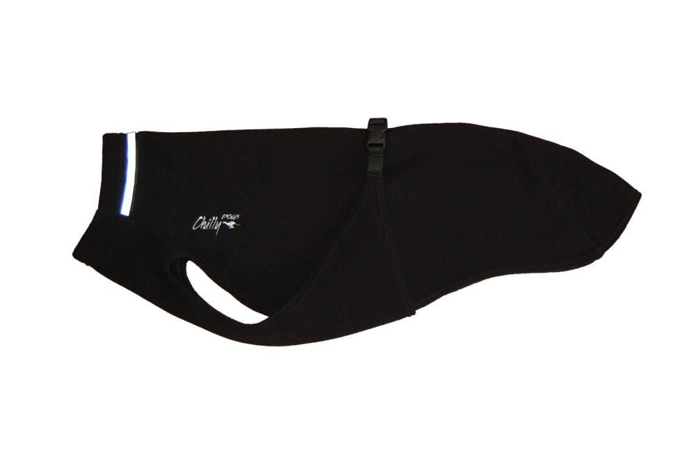 Abrigo polar para perros Chilly SWEATER Negro. Protección contra el frío, viento, agua, lluvia, nieve. toma 3