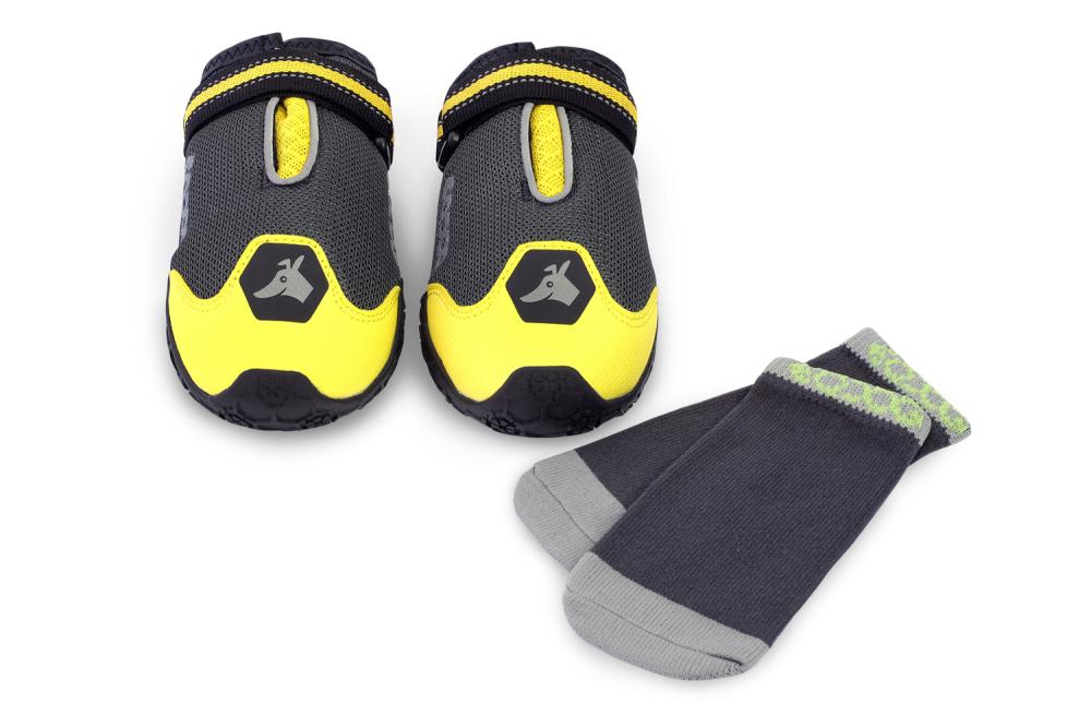 botas zapatos para perros 4 Seasons™ amarillo Eqdog todo en uno para cualquier superficie. Cómodas, alta duración. toma 4