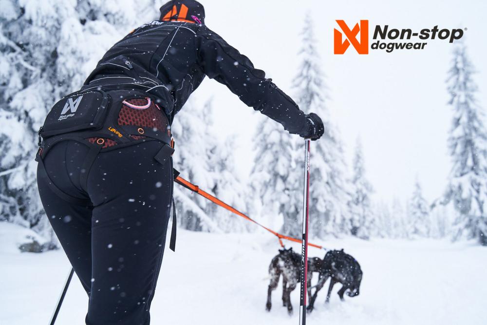 cinturón para skijoring y canicross Loype Non-Stop ligero. Cinturón con materiales técnicos. toma 5