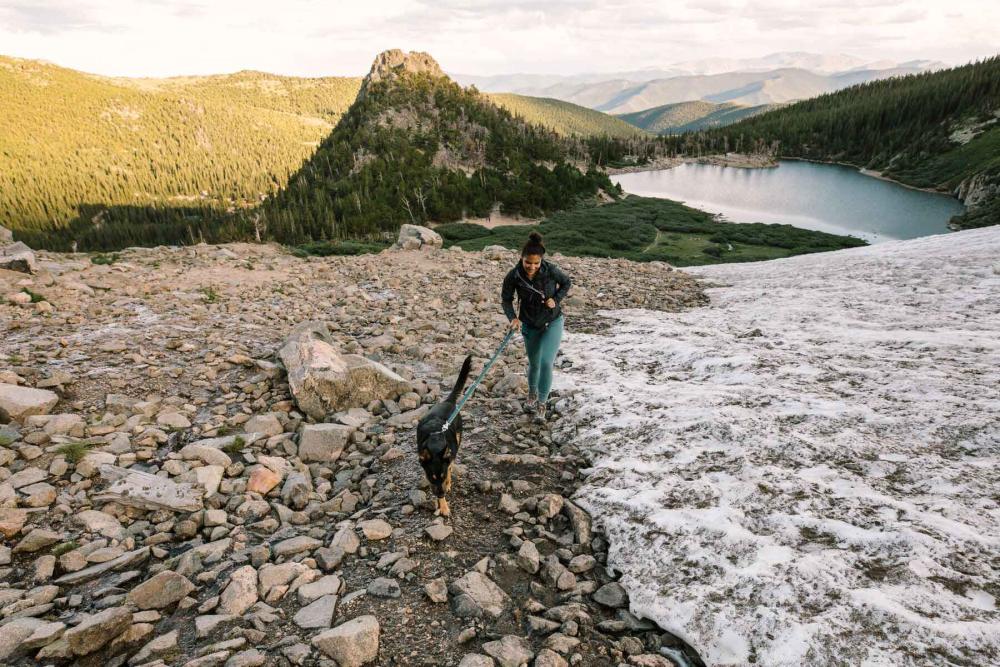 correa reflectante regulable  para perros Crag™ Ruffwear indicado para uso a diario. diseños de paisajes. toma 24