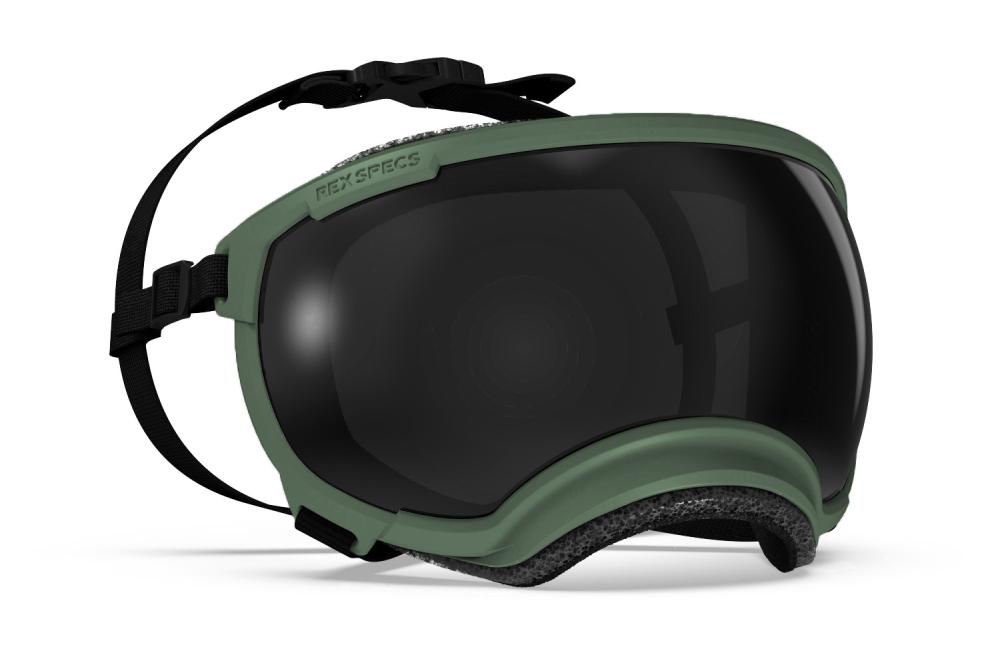 Gafas para perros REX SPECS V2 Green Army para partículas, sol, problemas oculares. Indicadas para cualquier