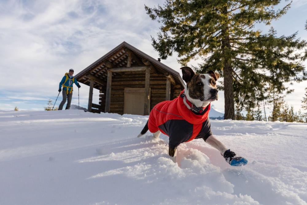abrigo para perros Ruffwear FURNESS™ Rojo. Ultra caliente y de alta cubrición. Ideal para frío intenso, nieve... toma 15