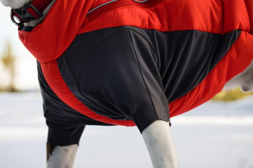 abrigo para perros Ruffwear FURNESS™ Rojo. Ultra caliente y de alta cubrición. Ideal para frío intenso, nieve... toma 16