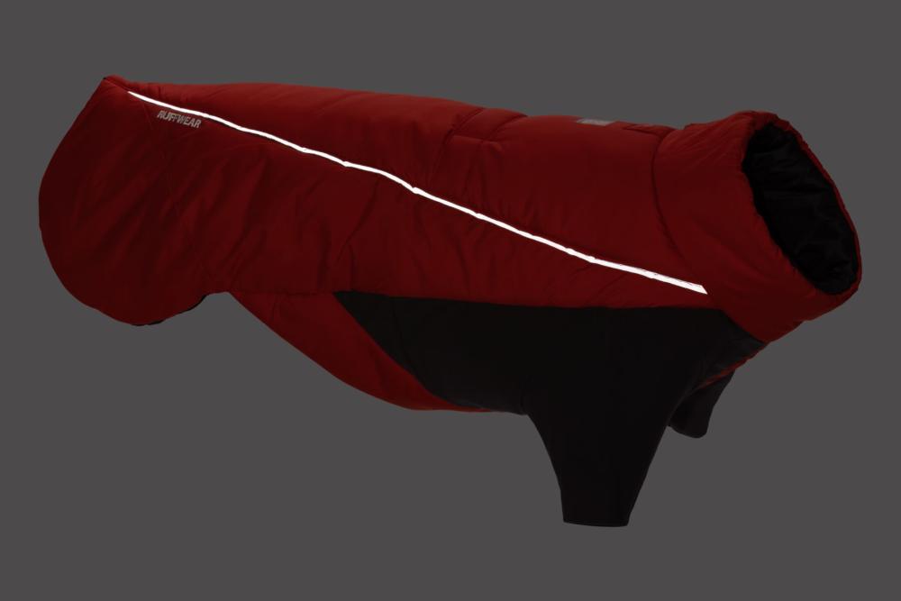 abrigo para perros Ruffwear FURNESS™ Rojo. Ultra caliente y de alta cubrición. Ideal para frío intenso, nieve... toma 25