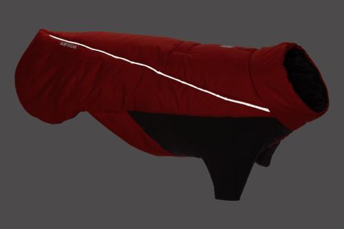 abrigo para perros Ruffwear FURNESS™ Rojo. Ultra caliente y de alta cubrición. Ideal para frío intenso, nieve... toma 25