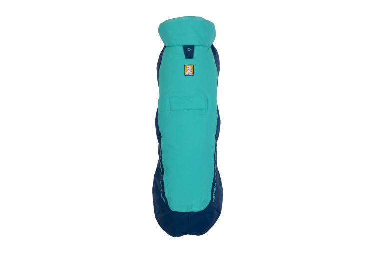 abrigo para perros Ruffwear VERT™ Azul Turquesa. Ultra caliente y de alta cubrición. Ideal para frío intenso, nieve... toma 1 2