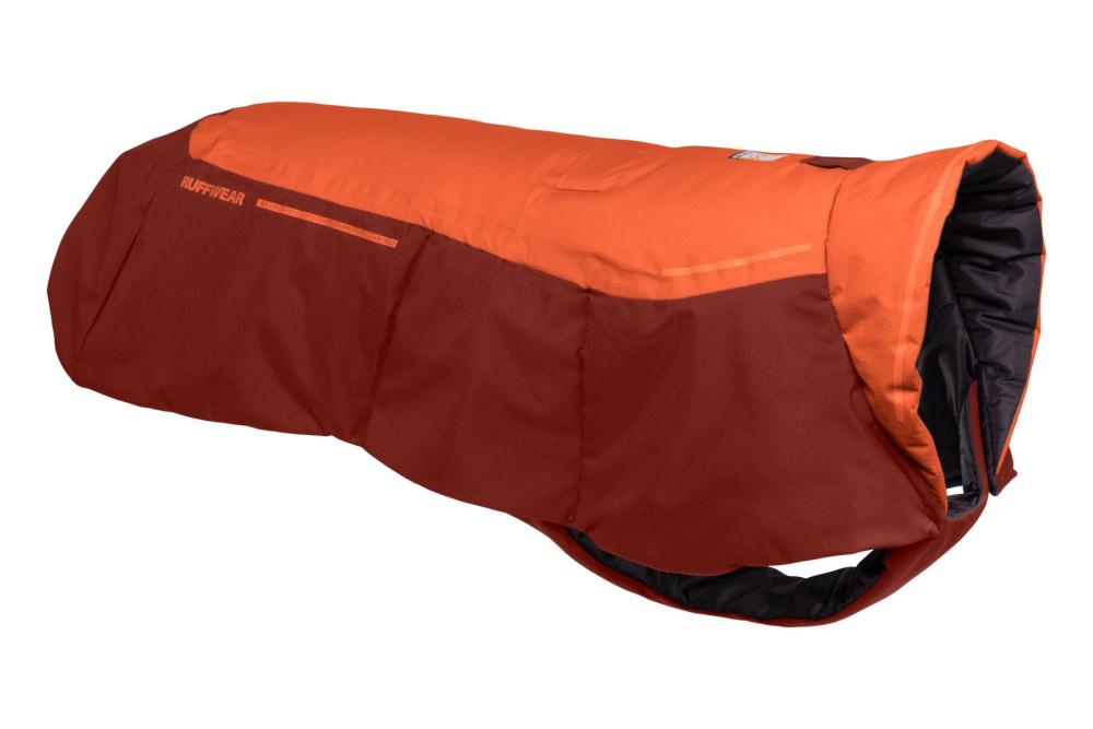 abrigo para perros Ruffwear VERT™  Naranja. Ultra caliente y de alta cubrición. Ideal para frío intenso, nieve... toma 1