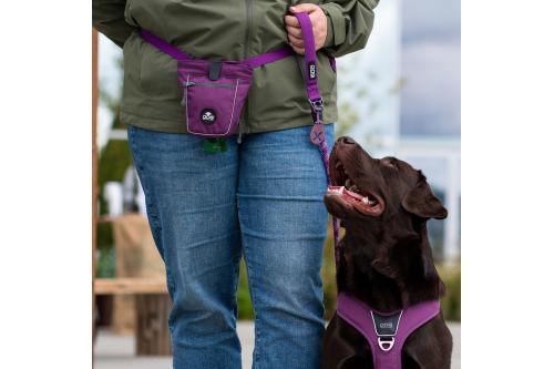 Bolsa para premios golosinas para entrenamiento perros DOG Copenhagen. Cierre magnético y dispensador de bolsitas . Con perro 5