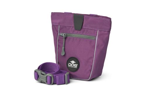 Bolsa para premios golosinas para entrenamiento perros DOG Copenhagen. Cierre magnético y dispensador de bolsitas . Lila 1
