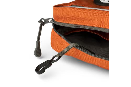 Bolsa riñonera para perros DOG Copenhagen. Permite llevar en cintura y cruzada. Naranja 6