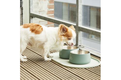 Estera mantel para comederos boles de perros Dog Copenhagen Libra. uso 5