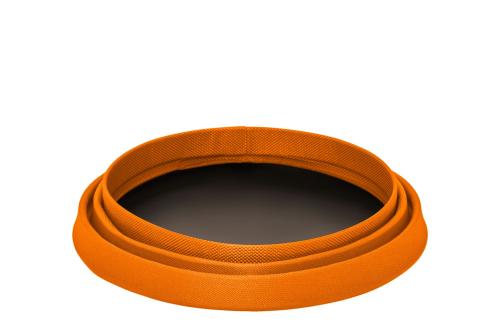 bol plegable para perros Bivy™ naranja de Ruffwear para mochila, senderismo, trekking, running, viajes,... toma 3