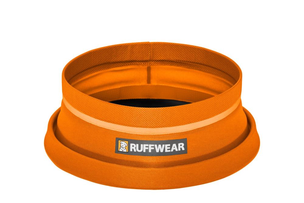 bol plegable para perros Bivy™ naranja de Ruffwear para mochila, senderismo, trekking, running, viajes,... toma 2