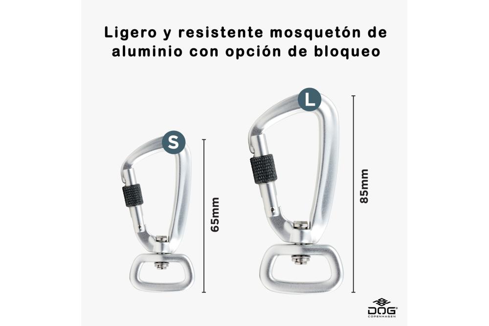 Correa resistente para  DOG Copenhagen Urban Rope. Mosquetón duraluminio con cierre seguridad
