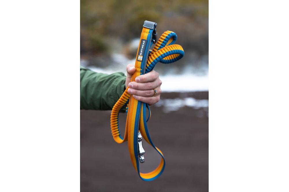 Correa con elástico para perros Roamer™ de Ruffwear. Ejemplo 1