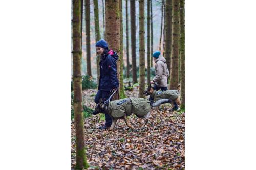 Abrigo para perros Non-Stop Glacier WD. Perros de trabajo. Ejemplo con perro 1