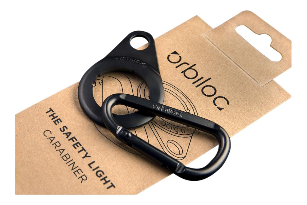 Orbiloc Carabiner - Mosquetón - Luz LED seguridad y alta visibilidad para perros - 01