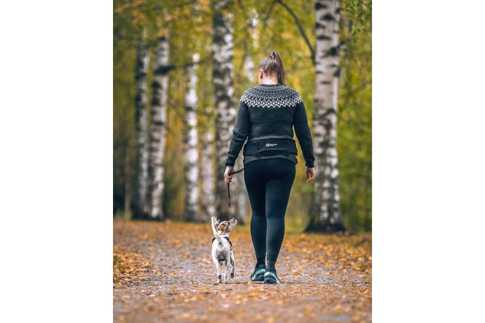 Cinturón canicross trekking senderismo Rush Non-Stop. Ligero, duradero, cómodo y con bolsillos. ejemplo 2