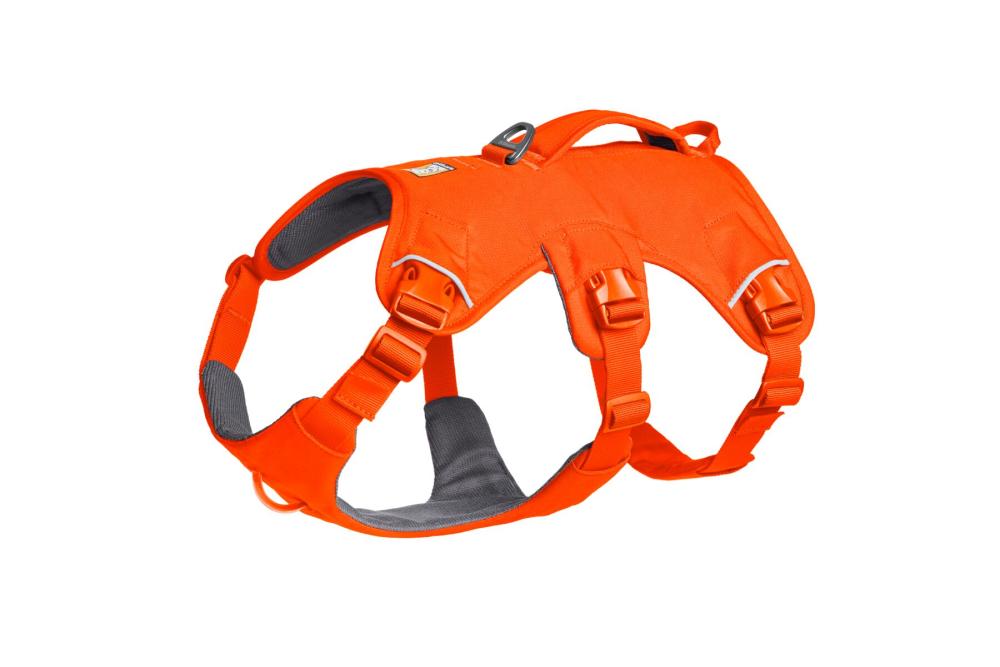 Arnés para perros Ruffwear Web Master™ de apoyo multiuso. Naranja Neón 3