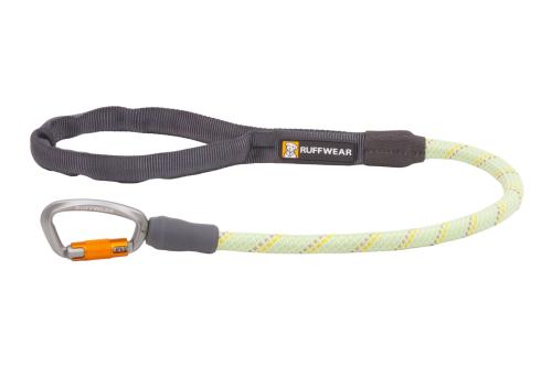 Ruffwear, resistente cuerda y mosquetón de duraluminio con cierre de seguridad, verde 1