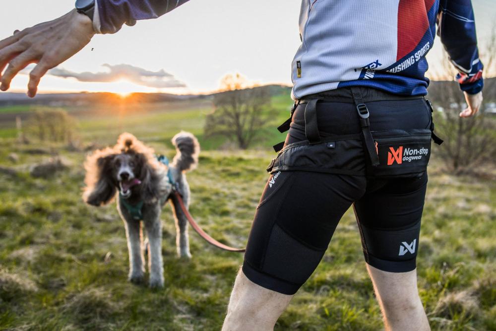 Cinturón para canicross CANIX BELT 2.0 Non-Stop, Escelente distribución de la fuerza del perro. Ejemplo 1