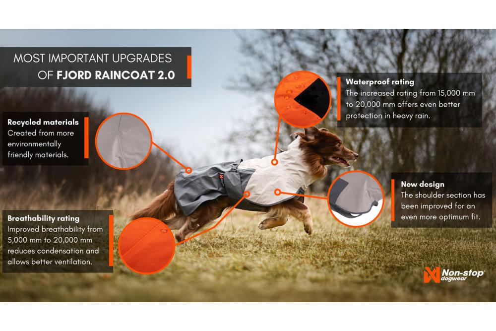 Chubasquero para perros Non-Stop Fjord 2.0, protección total a lluvia, viento, nieve… toma 2