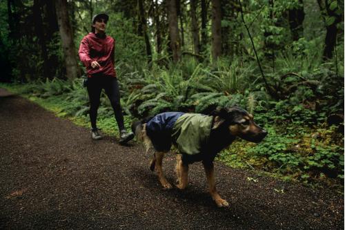 Chubasquero para perros Ruffwear SUN SHOWER™ COVERALL Amarillo. Imagen 11