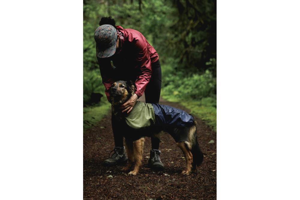 Chubasquero para perros Ruffwear SUN SHOWER™ COVERALL Amarillo. Imagen 17