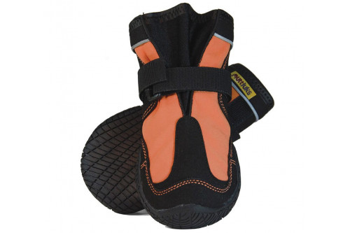 botas zapatos para perros SNOW MUSHER nieve invierno naranja Muttluks, protección y duración de la suela de goma toma 1