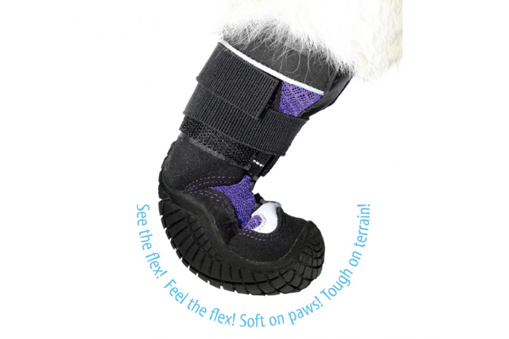 botas zapatos para perros SNOW MUSHER nieve invierno gris Muttluks, protección y duración de la suela de goma toma 3