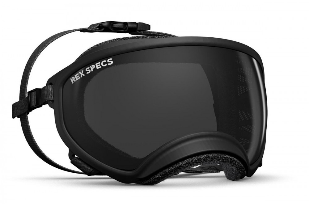 Gafas para perros REX SPECS Black. Protección de los ojos  a rayos UV, partículas,  traumatismos oculares, plasmoma. toma 1