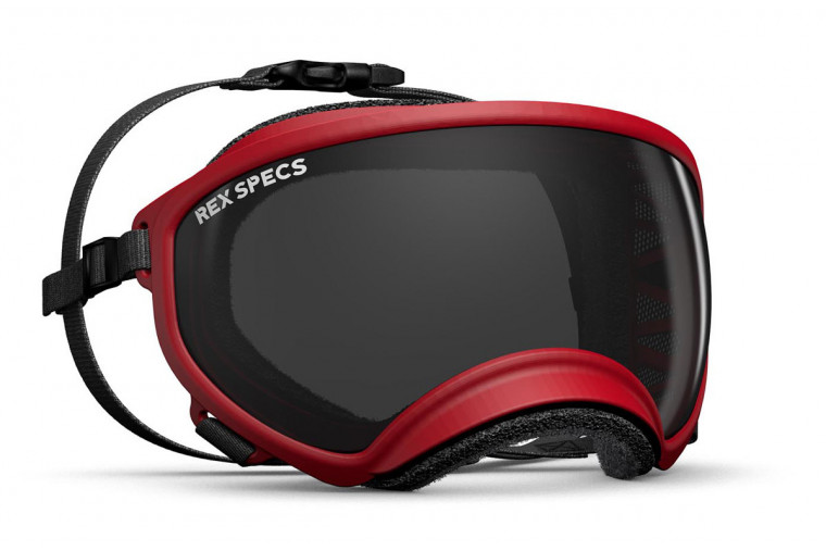 Gafas para perros REX SPECS red rocket. Protección de los ojos  a rayos UV, partículas,  traumatismos oculares, plasmoma. toma 1