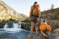 mochila alforja para perros Ruffwear Approach™ Pack naranja alto rendimiento, ajuste y funcionalidad. lleve cómodo carga toma 3