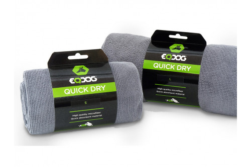 toalla para perros QUICK DRY™ Eqdog ligera, seca fácil y rápido. para coche, trekking, montañismo, camping, barco