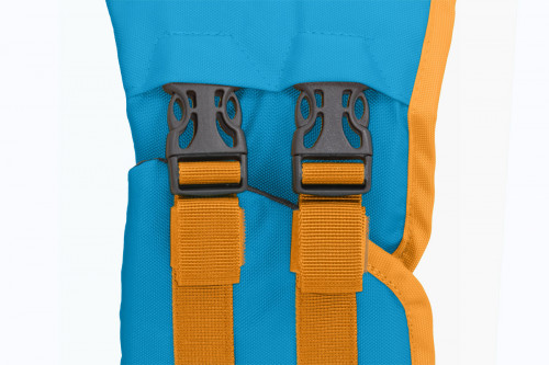 chaleco salvavidas para perros Ruffwear Float Coat™ Azul más flotación y seguridad. rafting, kayak, surfing, paddle. toma 5
