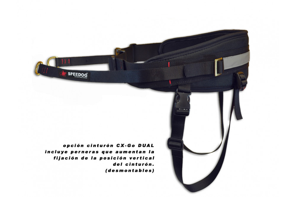 Pack equipación canicross NANSE NOME Non-Stop PLUS. canicross, skijoring, bikejoring, incluye arnés, cinturón y linea toma 7