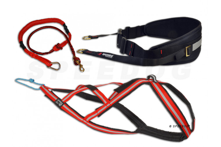 canicross, skijoring, bikejoring,  incluye el arnés, cinturón y linea toma 1