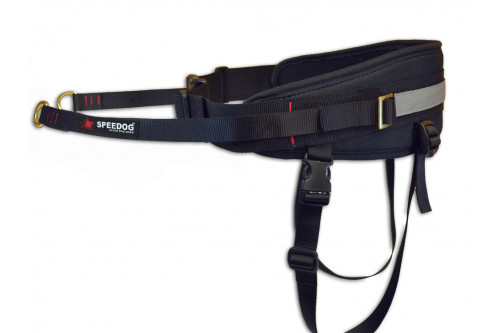 Cinturón canicross skijoring CX-GO DUAL. con perneras, confortable en competición toma1