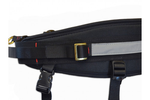 Cinturón canicross skijoring CX-GO DUAL. con perneras, confortable en competición toma 4