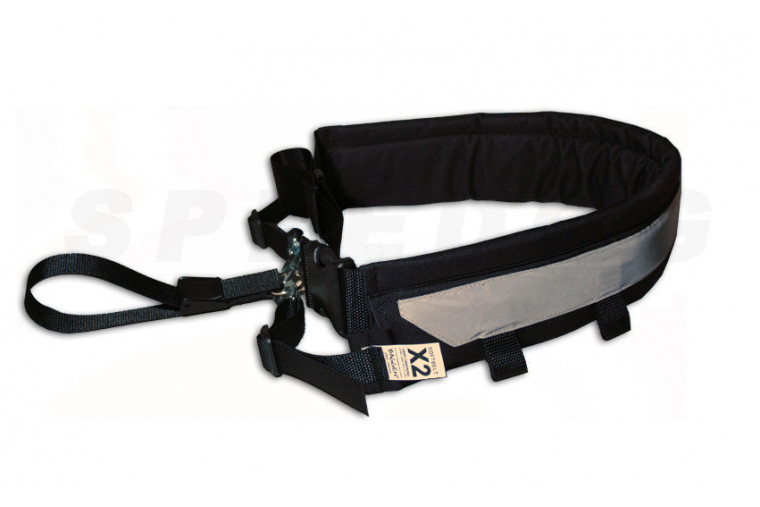 Cinturón de canicross y skijoring BAGGEN REFLEX.  cinturón confortable en competición.  cinturón para correr toma 1