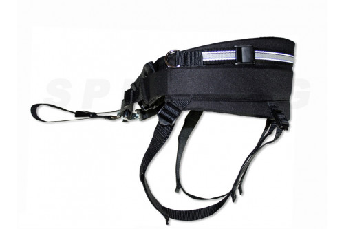 Cinturón canicross skijoring BAGGEN SOFT BELT. confortable en competición.  El cinturón para correr toma 1