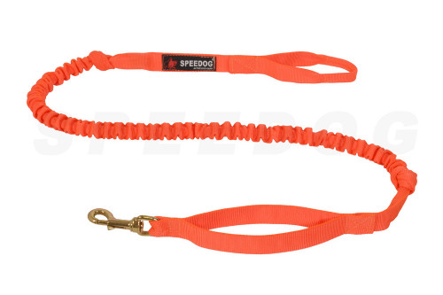 Línea para Canicross Control neon con elástico Speedog. canicross, skijoring, trekking, amortiguardor para tirones toma 1