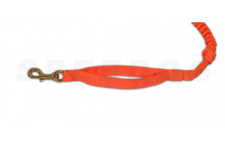 Línea para Canicross Control neon con elástico Speedog. canicross, skijoring, trekking, amortiguardor para tirones toma 1 2