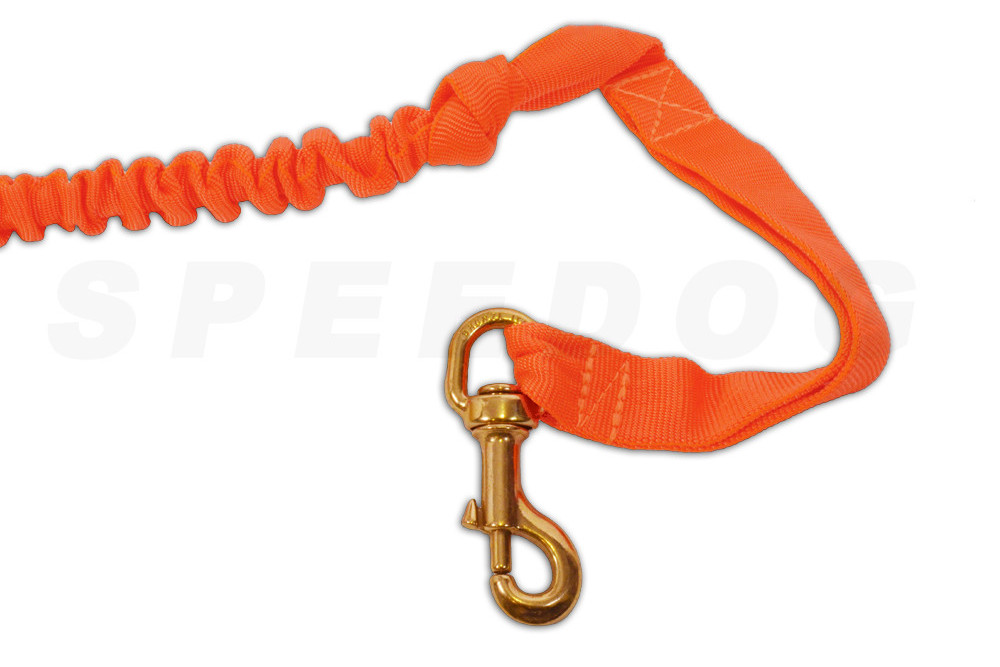 Línea para Canicross Control neon con elástico Speedog. canicross, skijoring, trekking, amortiguardor para tirones toma 4