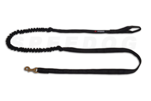 Línea para perros Bikejoring, Skijoring TUBULAR REFLEX 3 metros con elástico. para absorber tirones de los perros toma 1