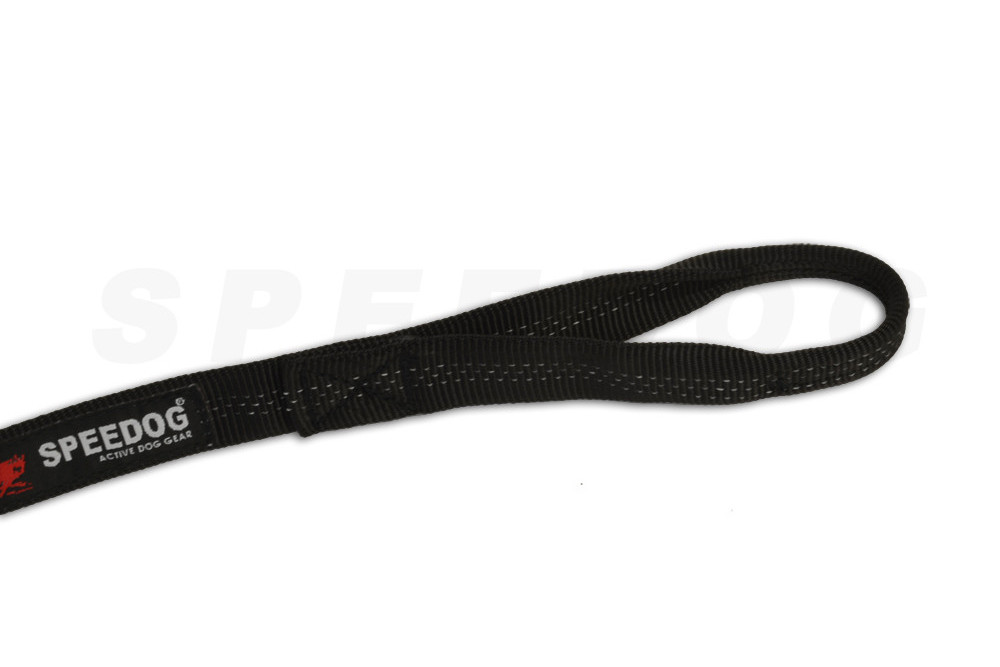 Línea para perros Bikejoring, Skijoring TUBULAR REFLEX 3 metros con elástico. para absorber tirones de los perros toma 2